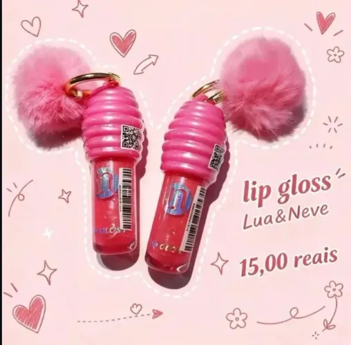 Gloss Rosa Chaveiro 
