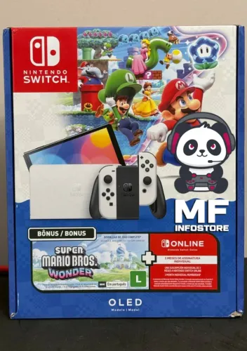 Switch OLED + Super Mario Bros. Wonder - NOVO