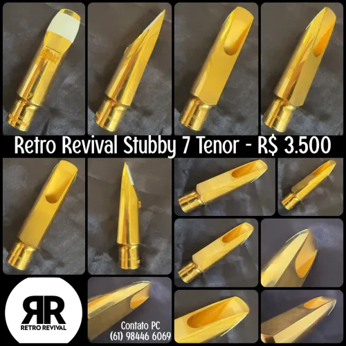 BOQUILHA PARA SAX TENOR RETRO REVIVAL STUBBY 7