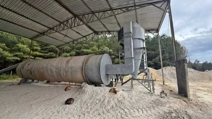 Secador Rotativo de Biomassa Completo de 10 Metros