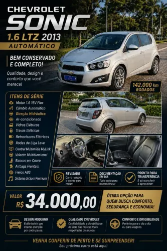 Chevrolet Sonic HB LTZ 1.6 16V Flexpower 5P Aut. 2013