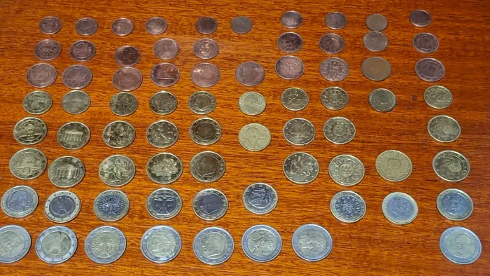 Coleção de moedas de euro 11 países (lote)