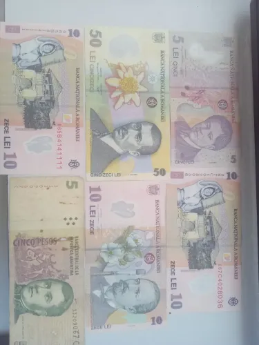 Notas Romenas e Argentina para colecionadores