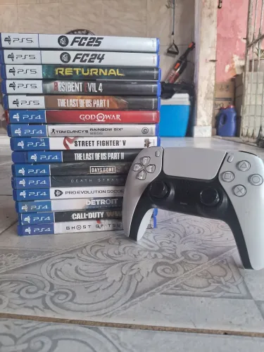 Combo 15 jogos +controle ps5