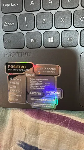 Notebook Novo | Facilito no Cartão * Positivo Motion Novo na Caixa