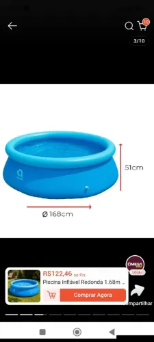Piscina infantil inflável