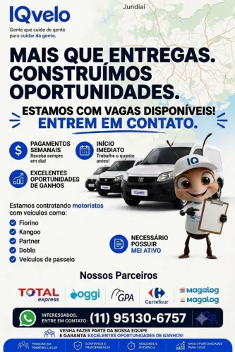 Vaga para motoristas