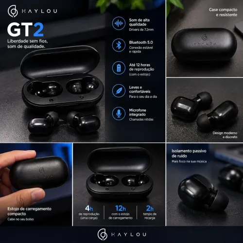 Fone de ouvido Haylo gt2 gamer