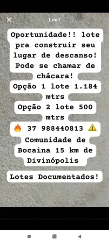 Chacara próximo a Divinópolis, Carmo do Cajuru