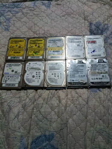 Lote 10 HDs 320GB Notebook 100% Saudável Testado no CrystalDiskinfo