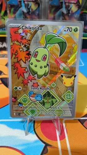 Chikorita (046) + 6 cartas carta pokémon TCG 