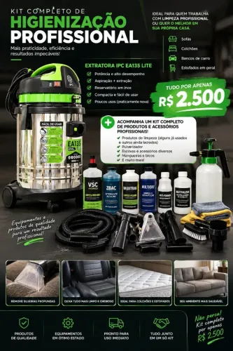 extratora ipc ea 135 lite (kit higienização completa)