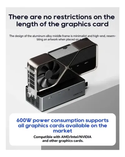 Dock EGPU Aoostar Ag02 Com Fonte De Alimentação De 800 W