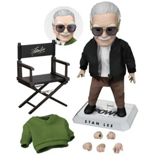 Boneco de ação Beast Kingdom Marvel Stan Lee EAA-092 Egg Attack novo em folha na caixa