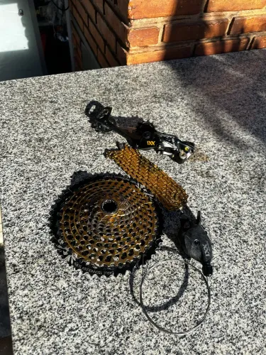 Kit relação sram xx1 gold 12v carbono