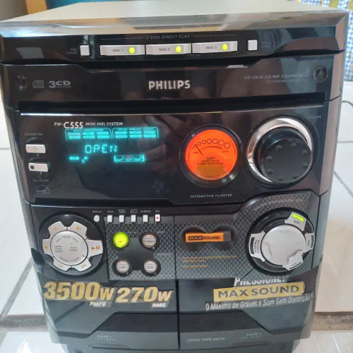 Central Som philips fwc555 está sem a saída stk e saindo som somente pelo fone de ouvido
