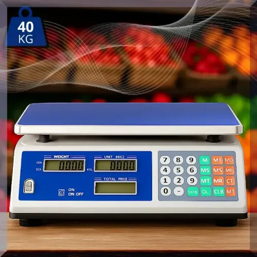 Balança Eletrônica de Mesa 40kg com bateria recarregável Novo