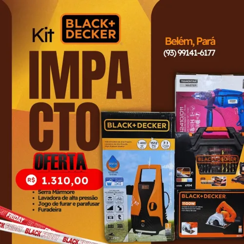 Kit de ferramentas Black + Decker