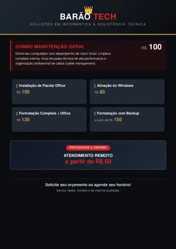 INFORMATICA E MANUTENÇÃO PC