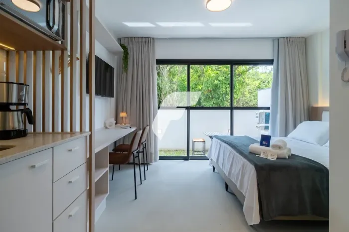 Studio Mobiliado - 26m², Lagoa da Conceição