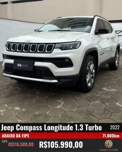 Jeep Compass Long. T270 1.3 TB 4X2 Flex AUT 2022