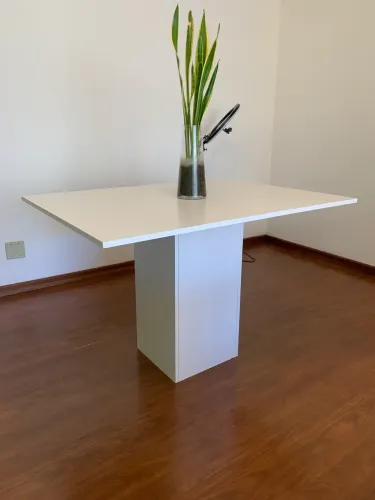 Mesa Branca MDF 1,20 x 0,90 - Design Moderno