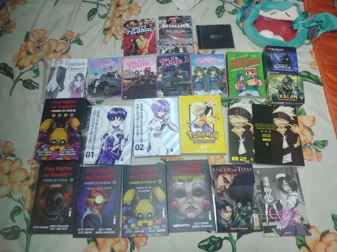 COLEÇAO MANGAS,MAGIC,DVDS,BOLSA ETC
