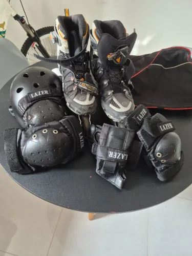 Para vender logo preco sem igual Patins Rollerblade Crossfire e kit segurança