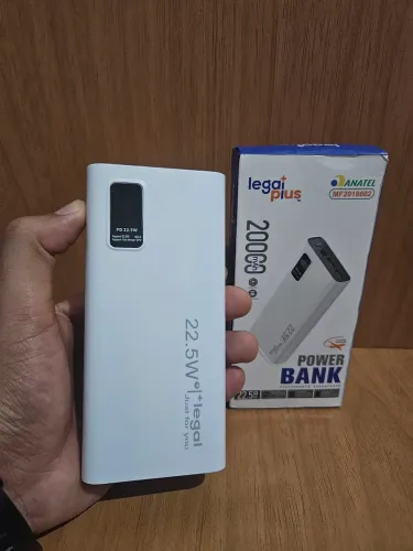 Power Bank 20000mAh 22.5W Legal Plus Original Homologado Anatel