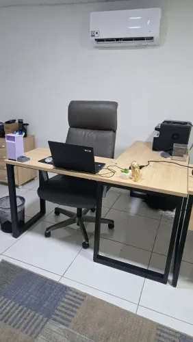 Mesa em L 1,20x0,60x0,75 25mm