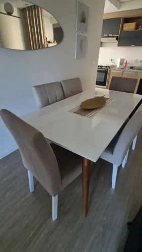 Mesa de jantar 6 lugares + 6 cadeiras