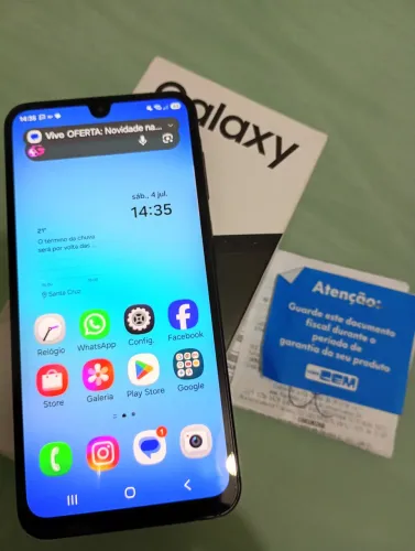 A17 4G 256G TELÃO 6.7 NOTA FISCAL