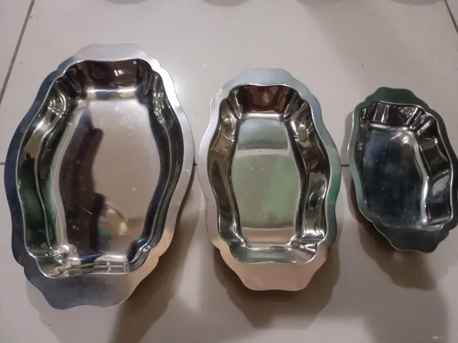 3 bandejas inox