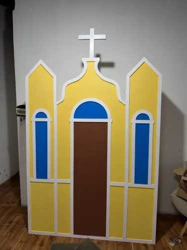 Igreja junina decoração junina São joao
