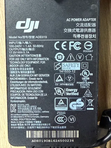 Carregador Dji Phantom 3 Modelo: Ade019