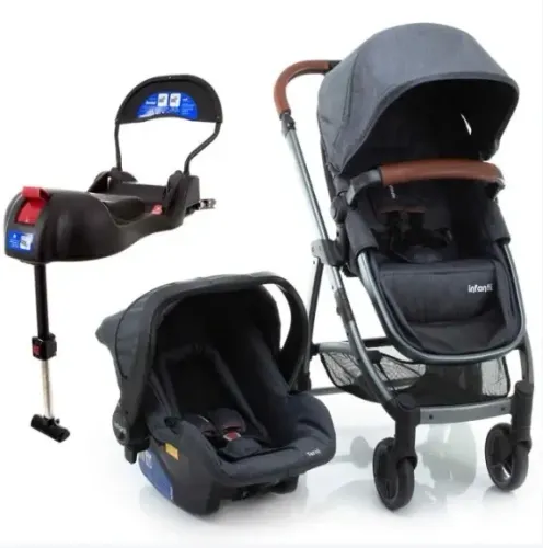Carrinho de Bebê Travel System Epic Trio Grey Vintage edição especial