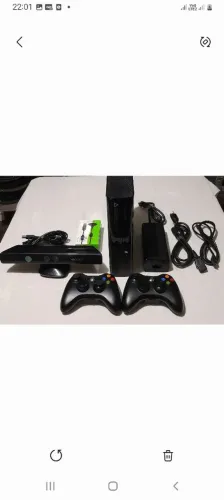 Xbox 360 super slim completo original com jogos original topp!!
