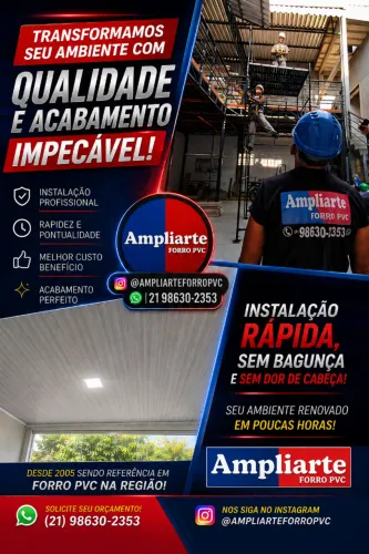 FORRO PVC COM INSTALAÇÃO A PARTIR DE R$60/m²