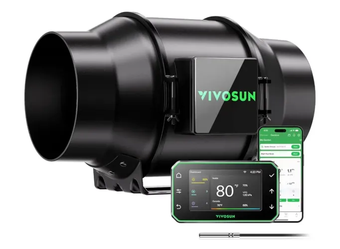 VIVOSUN Ventilador de Duto em Linha AeroZesh G6 GrowHub