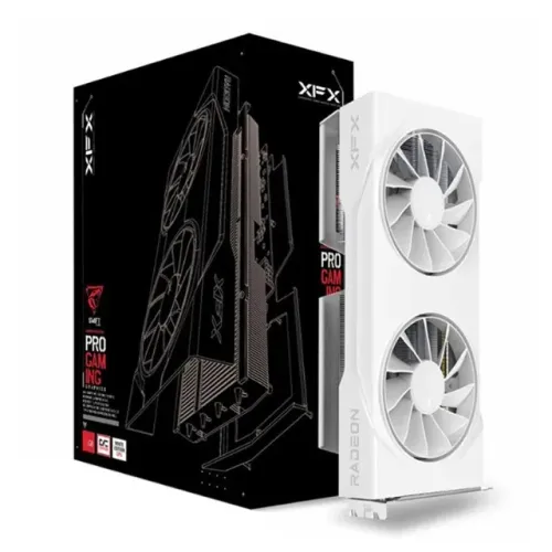 Placa de Video XFX RX 9060 XT Gaming Edition OC White 8GB GDDR6 128-bit [nova]