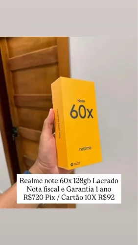 Realme Note 60x Lacrado Nota fiscal 
