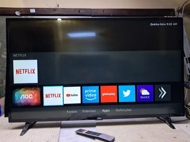 Tv Aoc led 43" smart semi-nova