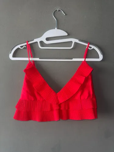 Blusa regata vermelha Zara 