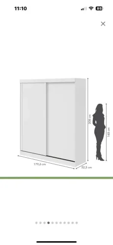 Guarda-Roupa Casal Zeine - Excelente Estado - Comprado em 2024