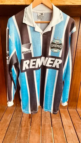 Camisa Grêmio Penalty 1995 Tricolor Manga Longa XL