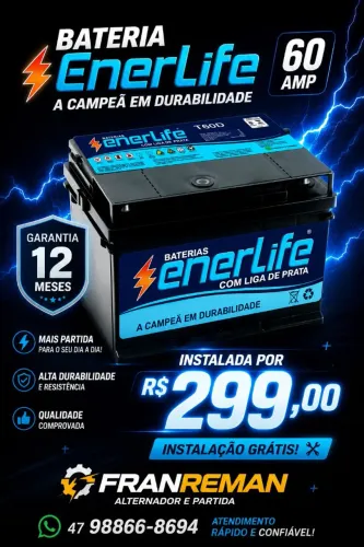 Bateria Enerlife 60amp