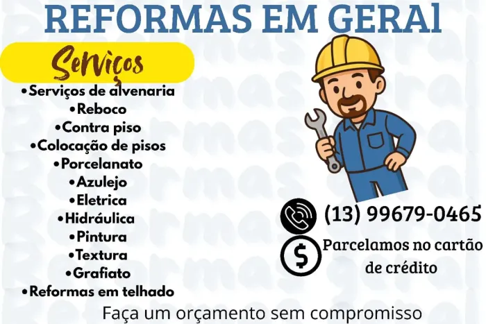 Empreiteiro reformas 