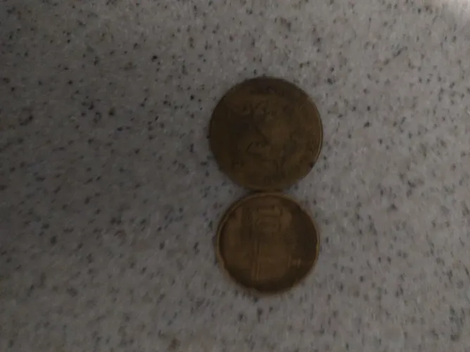 Par de moedas manat azebaijano, ótimo para colecionadores, (originais de viajem par 10e20