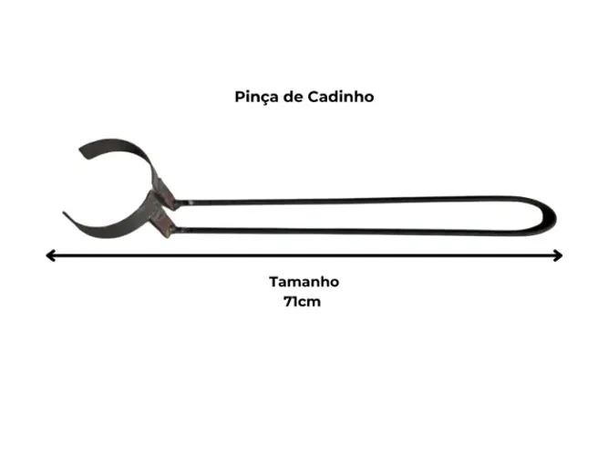 Pinça grande para cadinho (retirada do forno)