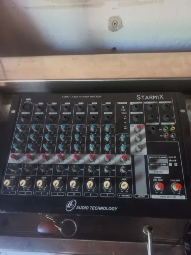 Mesa de som starmix 8 canais